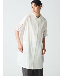 mizuiro ind / ミズイロインド ドレス | mizuiro ind バテンレースワイドシャツワンピース