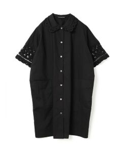 mizuiro ind / ミズイロインド ドレス | mizuiro ind バテンレースワイドシャツワンピース
