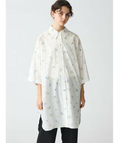 mizuiro ind / ミズイロインド ドレス | mizuiro ind スモールフラワープリントシャツワンピース