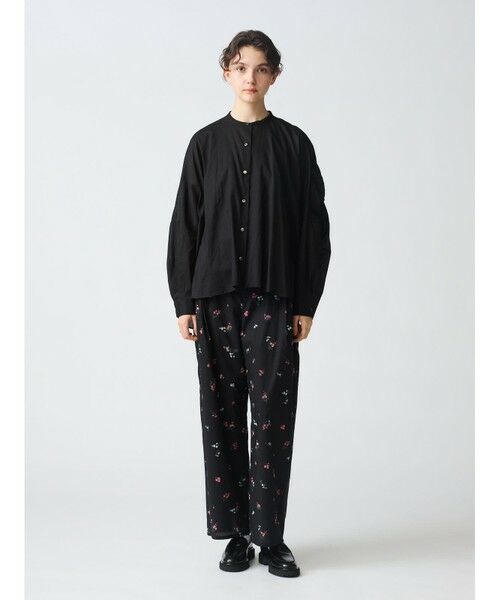 mizuiro ind/ミズイロインド mizuiro ind スモールフラワープリントパンツ ブラック(color99) FREE mizuiro ind/ミズイロインド mizuiro ind スモールフラワープリントパンツ ブラック(color99) FREE