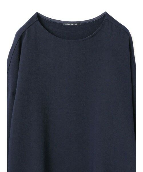 mizuiro ind ジョーゼットボートネックコクーンプルオーバー mizuiro ind ジョーゼットボートネックコクーンプルオーバー