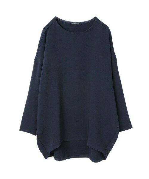 mizuiro ind/ミズイロインド mizuiro ind ジョーゼットボートネックコクーンプルオーバー ネイビー(color77) FREE mizuiro ind/ミズイロインド mizuiro ind ジョーゼットボートネックコクーンプルオーバー ネイビー(color77) FREE