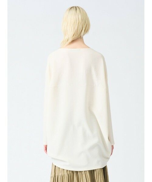 mizuiro ind / ミズイロインド カットソー | mizuiro ind ジョーゼットボートネックコクーンプルオーバー | 詳細14