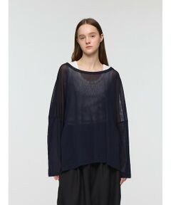 mizuiro ind / ミズイロインド カットソー | mizuiro ind メッシュロングスリーブワイドT