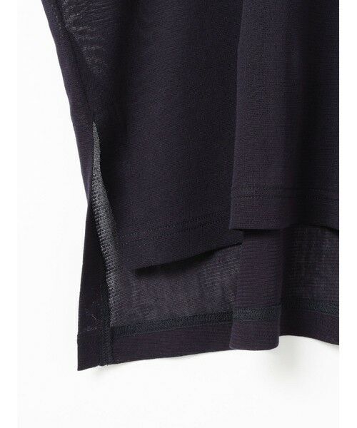 mizuiro ind メッシュロングスリーブワイドT （カットソー