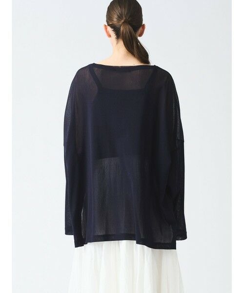 セール】 mizuiro ind メッシュロングスリーブワイドT