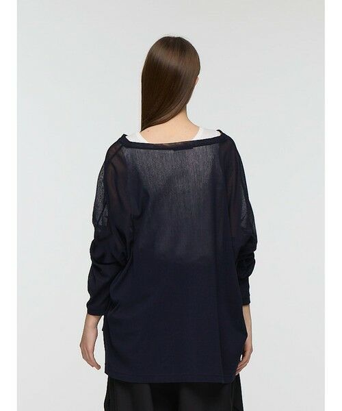 mizuiro ind / ミズイロインド カットソー | mizuiro ind メッシュロングスリーブワイドT | 詳細12