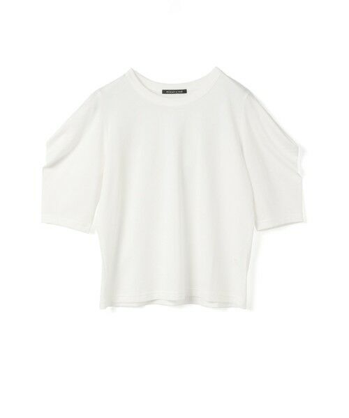 mizuiro ind/ミズイロインド mizuiro ind ドレープスリーブT オフホワイト(color11) FREE mizuiro ind/ミズイロインド mizuiro ind ドレープスリーブT オフホワイト(color11) FREE