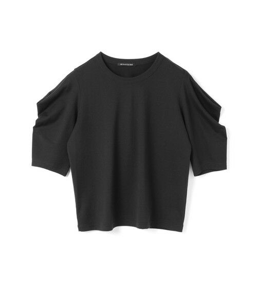 mizuiro ind/ミズイロインド mizuiro ind ドレープスリーブT ブラック(color99) FREE mizuiro ind/ミズイロインド mizuiro ind ドレープスリーブT ブラック(color99) FREE