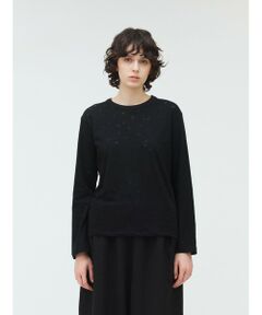 mizuiro ind / ミズイロインド カットソー | mizuiro ind バーンアウトドットプリントロンT