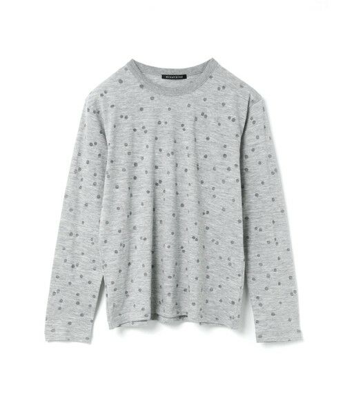 mizuiro ind/ミズイロインド mizuiro ind バーンアウトドットプリントロンT グレー(color91) FREE mizuiro ind/ミズイロインド mizuiro ind バーンアウトドットプリントロンT グレー(color91) FREE