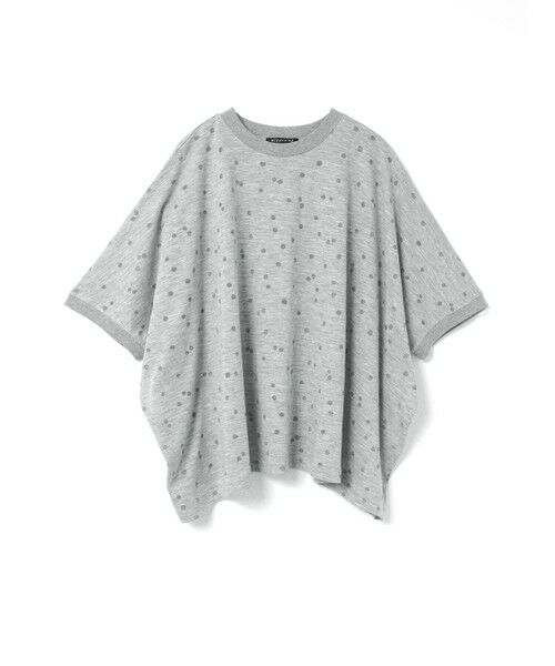 mizuiro ind/ミズイロインド mizuiro ind バーンアウトドットプリントワイドプルオーバー グレー(color91) FREE mizuiro ind/ミズイロインド mizuiro ind バーンアウトドットプリントワイドプルオーバー グレー(color91) FREE