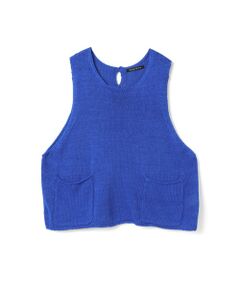 mizuiro ind テープヤーンショートベスト