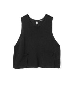 mizuiro ind テープヤーンショートベスト