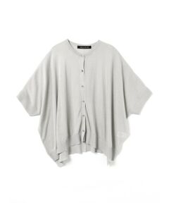 mizuiro ind ハイゲージクルーネックワイドカーディガン