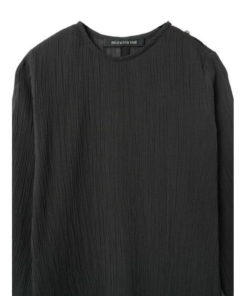 mizuiro ind コットンクレープチュニックプルオーバー mizuiro ind｜コットンクレープチュニックプルオーバー