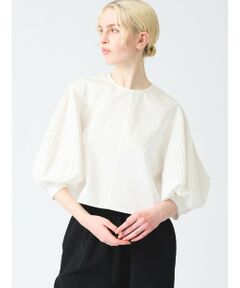 mizuiro ind / ミズイロインド シャツ・ブラウス | mizuiro ind プリーツパフスリーブプルオーバー