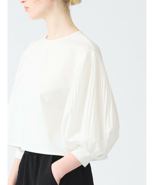 mizuiro ind / ミズイロインド シャツ・ブラウス | mizuiro ind プリーツパフスリーブプルオーバー | 詳細7