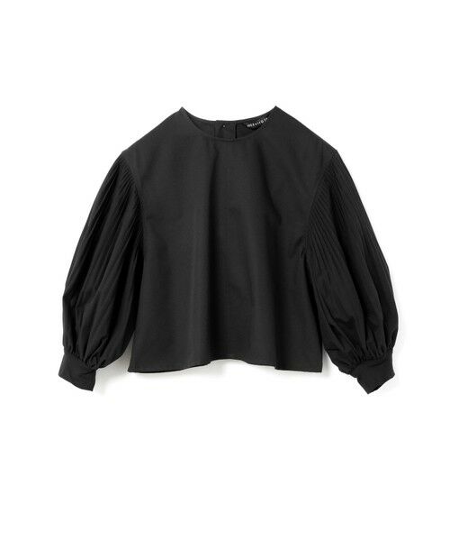 mizuiro ind/ミズイロインド mizuiro ind プリーツパフスリーブプルオーバー ブラック(color99) FREE mizuiro ind/ミズイロインド mizuiro ind プリーツパフスリーブプルオーバー ブラック(color99) FREE