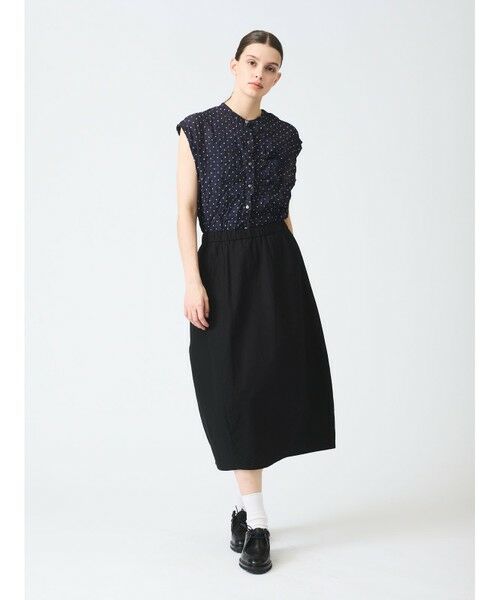 美品✴︎ミズイロインド✴︎カットワークブラウス mizuiro ind セール】 mizuiro ind ドットキャッチワッシャーシャツ （シャツ