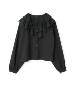 mizuiro ind / ミズイロインド シャツ・ブラウス | mizuiro ind ダブルフリルカラーシャツ