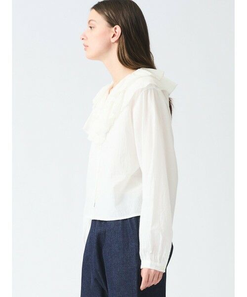 mizuiro ind ダブルフリルカラーシャツ｜ MARcourt ONLINE STORE
