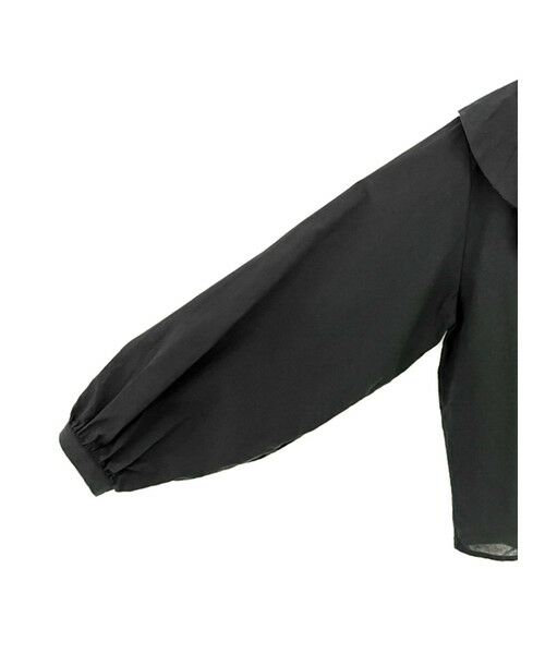 mizuiro ind ダブルフリルカラーシャツ ブラック mizuiro ind ダブルフリルカラーシャツ｜ MARcourt ONLINE STORE