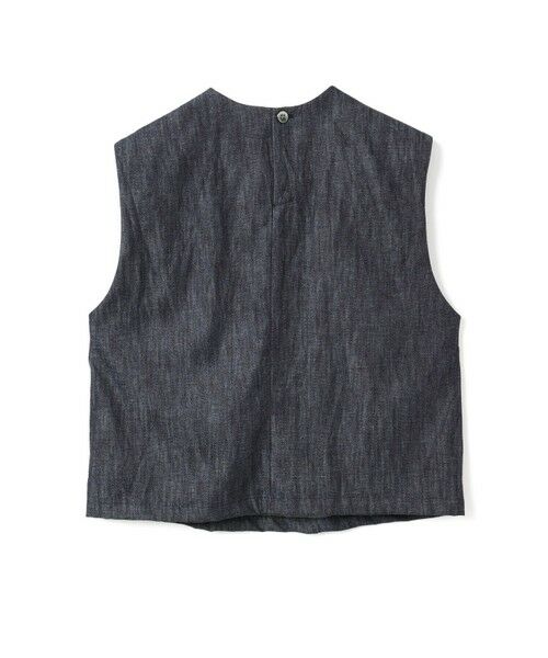 mizuiro ind / ミズイロインド ベスト | mizuiro ind デニムショートベスト | 詳細10
