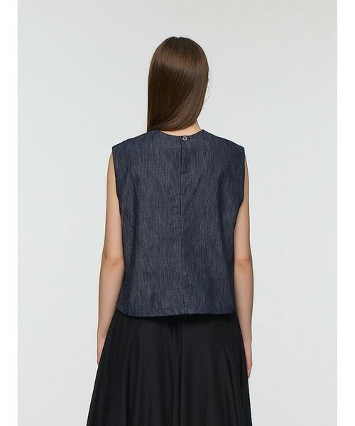 mizuiro ind / ミズイロインド ベスト | mizuiro ind デニムショートベスト | 詳細6