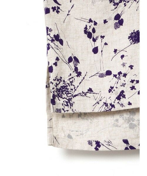 mizuiro ind / ミズイロインド シャツ・ブラウス | mizuiro ind レーヨンリネンプリントワイドシャツ | 詳細6