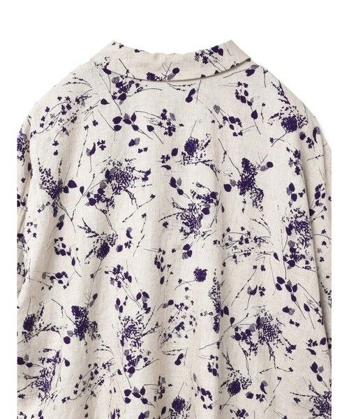mizuiro ind / ミズイロインド シャツ・ブラウス | mizuiro ind レーヨンリネンプリントワイドシャツ | 詳細7