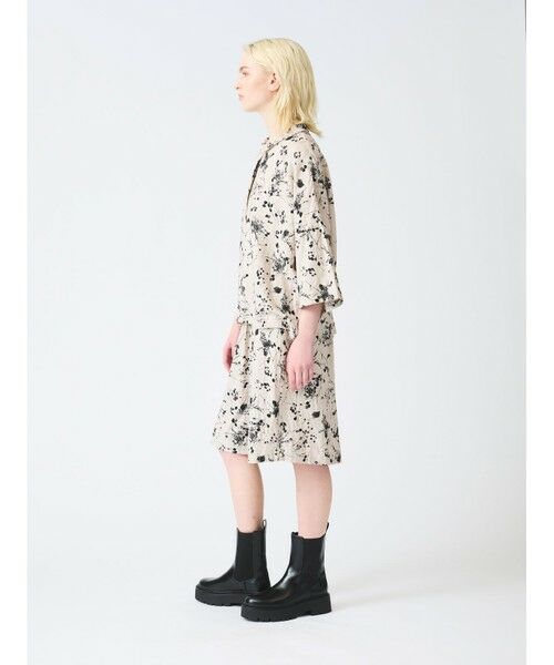 mizuiro ind / ミズイロインド シャツ・ブラウス | mizuiro ind レーヨンリネンプリントワイドシャツ | 詳細15