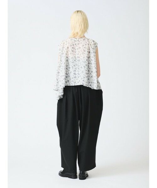 mizuiro ind / ミズイロインド シャツ・ブラウス | mizuiro ind スモールフラワーノースリーブフレアプルオーバー | 詳細19