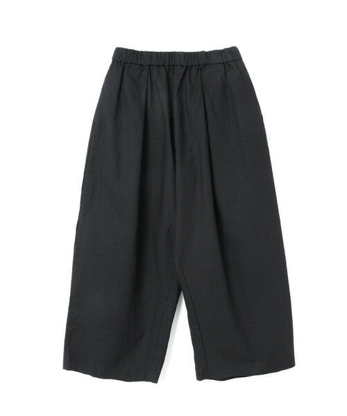 mizuiro ind/ミズイロインド mizuiro ind コットンリネンハイウエストタックワイドパンツ ブラック(color99) FREE mizuiro ind/ミズイロインド mizuiro ind コットンリネンハイウエストタックワイドパンツ ブラック(color99) FREE