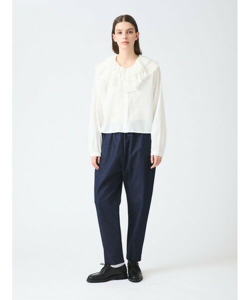 mizuiro ind/ミズイロインド mizuiro ind ハイウエストストレッチデニムパンツ インディゴ(color77) FREE mizuiro ind/ミズイロインド mizuiro ind ハイウエストストレッチデニムパンツ インディゴ(color77) FREE