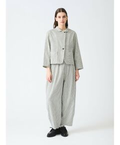 mizuiro ind / ミズイロインド その他パンツ | mizuiro ind ヒッコリーワイドテーパードパンツ