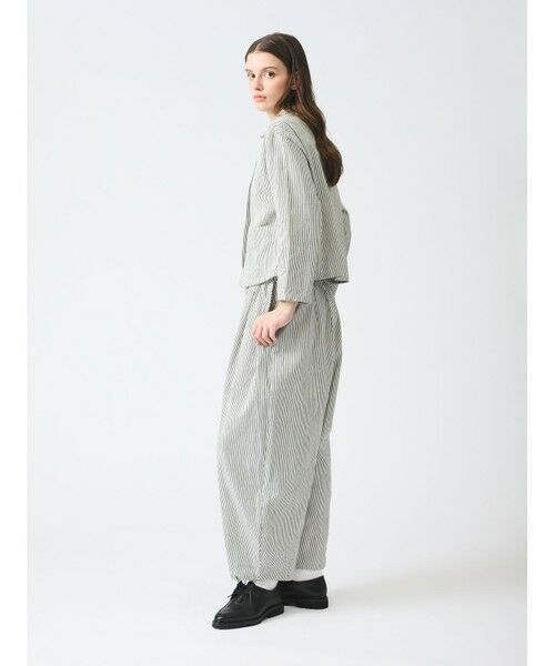 mizuiroind パンツ mizuiro ind ヒッコリーワイドテーパードパンツ （その他パンツ