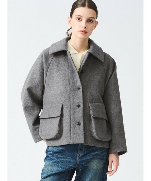 mizuiro ind / ミズイロインド テーラードジャケット | mizuiro ind ウールラグランジャケット | 詳細13