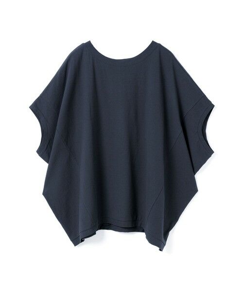 mizuiro ind / ミズイロインド カットソー | mizuiro ind コクーンワイドプルオーバー(ネイビー(color77))