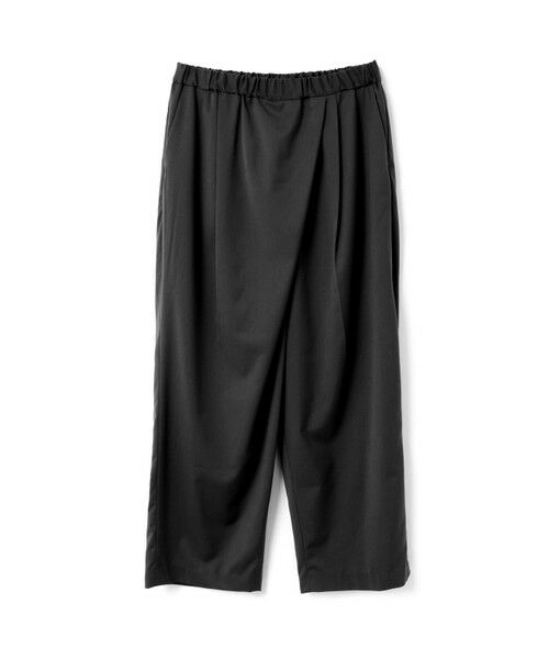 mizuiro ind/ミズイロインド mizuiro ind ラップライクワイドパンツ ブラック(color99) FREE mizuiro ind/ミズイロインド mizuiro ind ラップライクワイドパンツ ブラック(color99) FREE