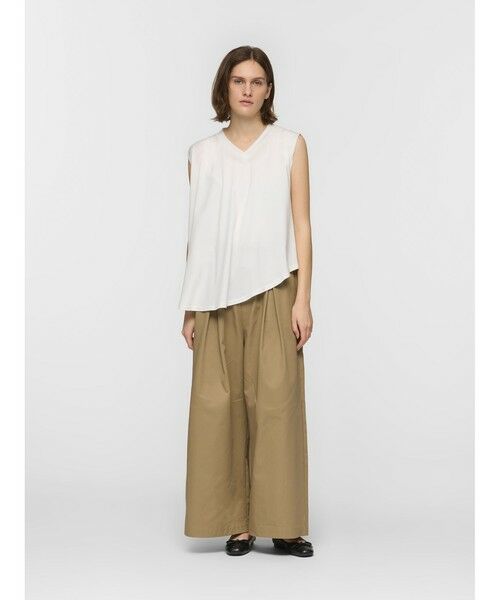 mizuiro ind / ミズイロインド カットソー | mizuiro ind Vネックアシンメトリーノースリーブプルオーバー | 詳細6