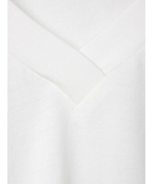mizuiro ind / ミズイロインド カットソー | mizuiro ind Vネックアシンメトリーノースリーブプルオーバー | 詳細2