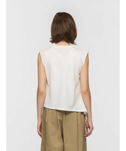 mizuiro ind / ミズイロインド カットソー | mizuiro ind Vネックアシンメトリーノースリーブプルオーバー | 詳細5