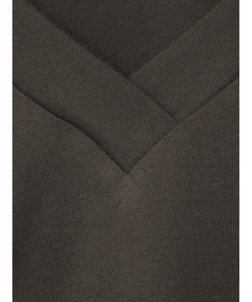 mizuiro ind / ミズイロインド カットソー | mizuiro ind Vネックアシンメトリーノースリーブプルオーバー | 詳細16