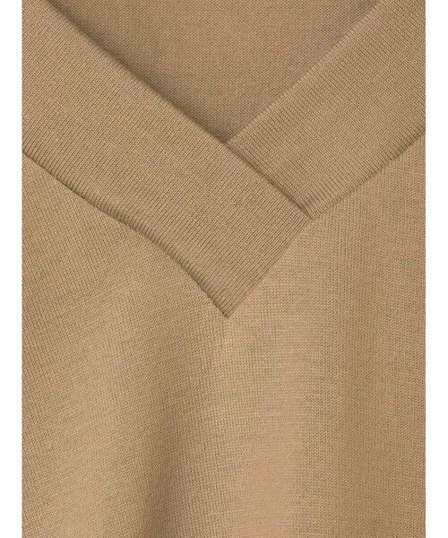 mizuiro ind / ミズイロインド カットソー | mizuiro ind Vネックアシンメトリーノースリーブプルオーバー | 詳細17