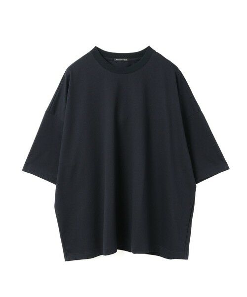 mizuiro ind/ミズイロインド mizuiro ind クルーネックワイドチュニック ネイビー(color77) FREE mizuiro ind/ミズイロインド mizuiro ind クルーネックワイドチュニック ネイビー(color77) FREE