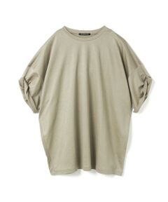 mizuiro ind / ミズイロインド カットソー | mizuiro ind ロールアップスリーブワイドT