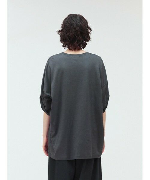 セール】 mizuiro ind ロールアップスリーブワイドT