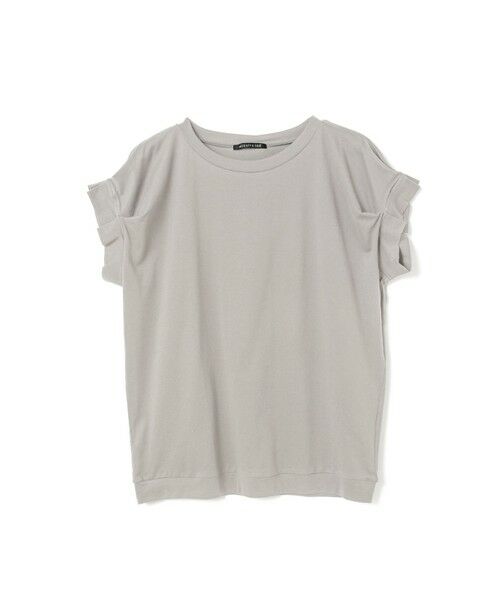 SALE30%OFF // mizuiro ind ミズイロインド フリルスリーブクルーネックプルオーバー 2-210110 mizuiro ind｜コットン フリルスリーブ クルーネック プル