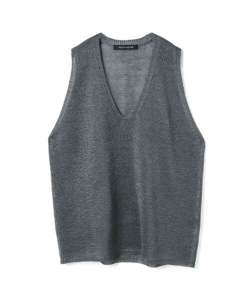 MARcourt｜mizuiro ind Vネックフレンチスリーブロングベスト
